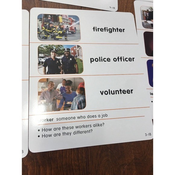 Harcourt Social‎ Studies: Vocab Picture Cards Kindergarten History 10”x 8”Cards - Picture 7 of 12